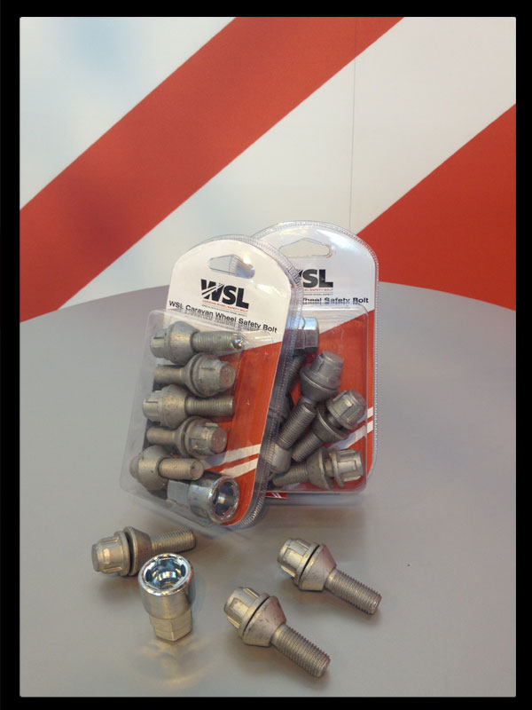 10 WSL Caravan Wheel Safety Bolts